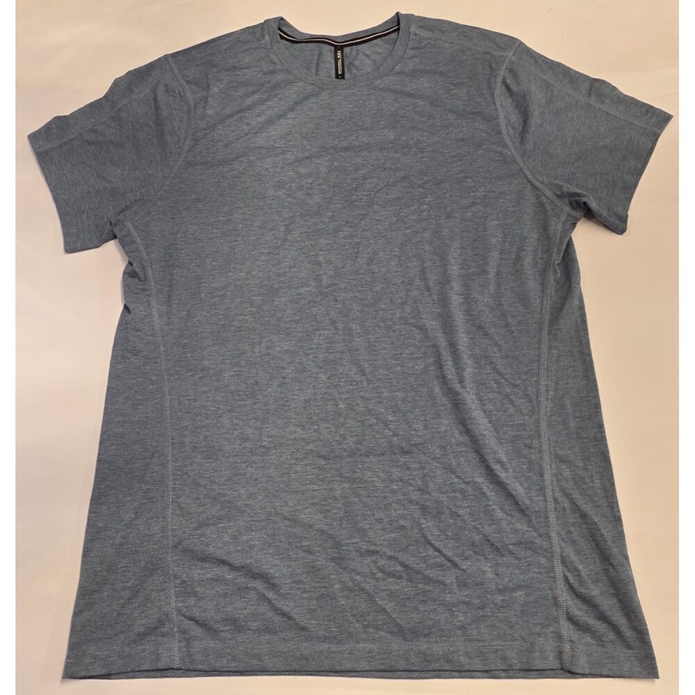 NWOT Ten Thousand Durable Short Sleeve Tee Shirt Blue Heather Large Performance